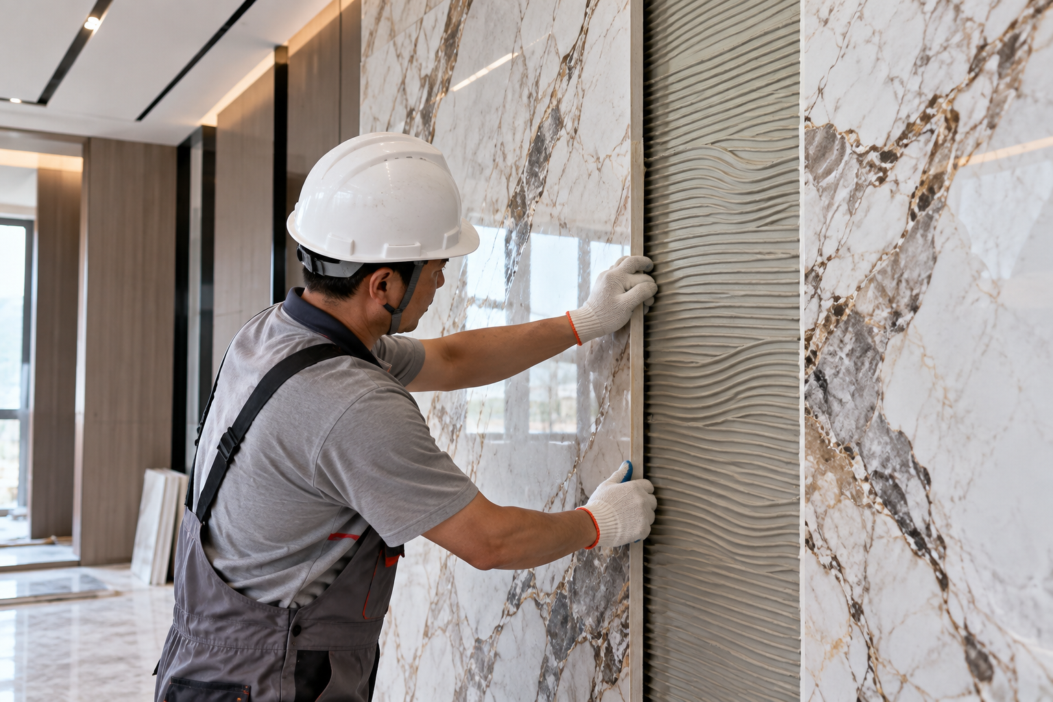 Decorative wall panel installation process